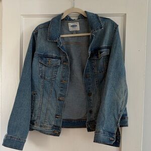 Old Navy Medium Blue Denim Jean Jacket - Women's Classic Trucker